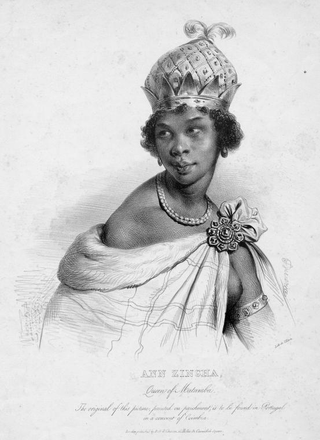 Dibujo de Nzinga. Wikimedia Commons